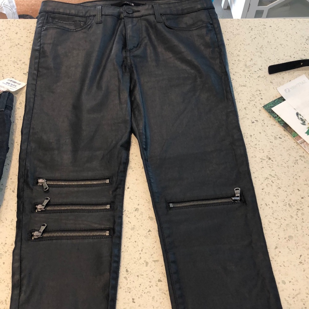 Joe’s Jeans Black Moto Jeans - Picture 1 of 5